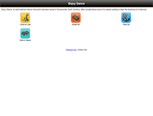 Tablet Screenshot of enjoydance.com